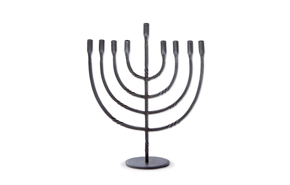 Forged Twist Menorah