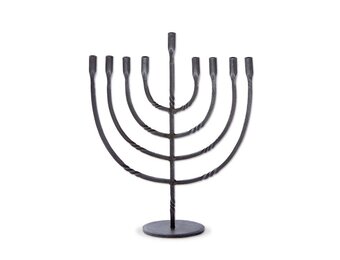 Forged Twist Menorah