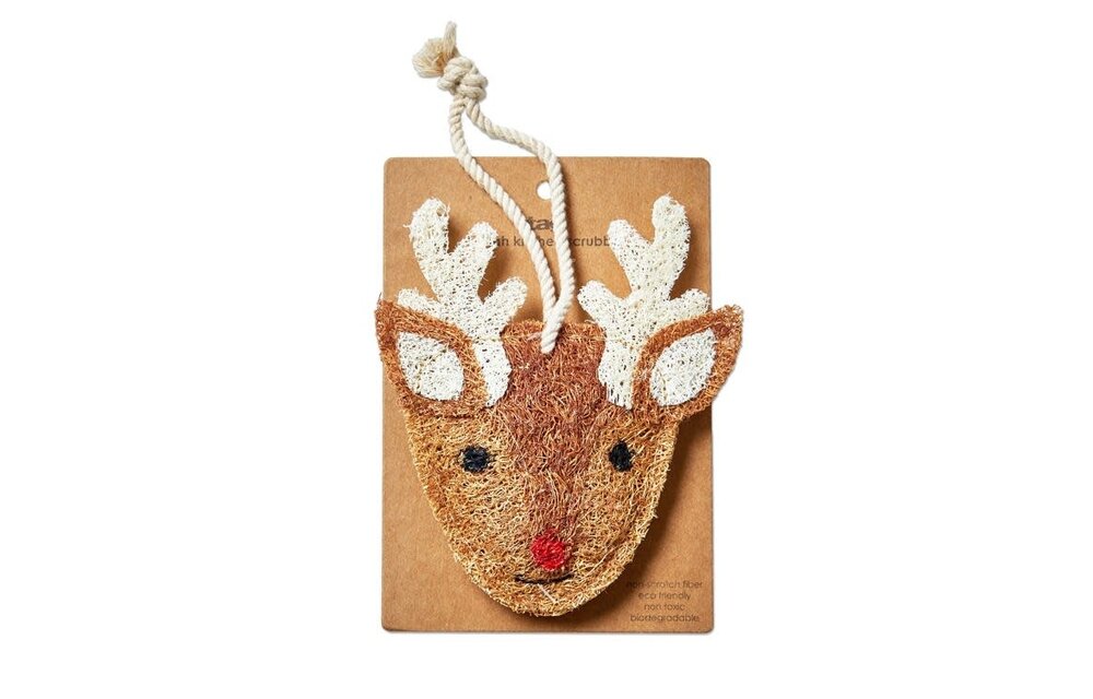 Reindeer Loofah Scrubber