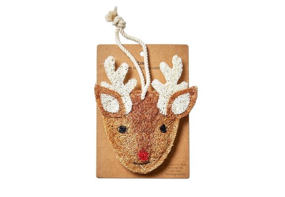 Reindeer Loofah Scrubber