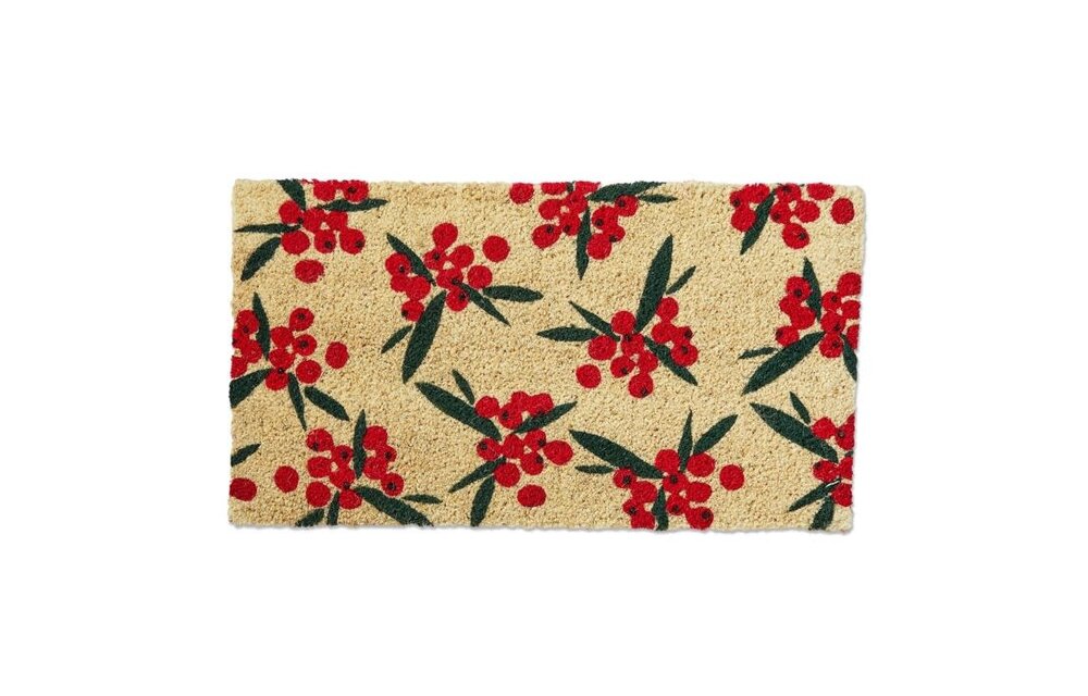 Winter Berries Coir Mat