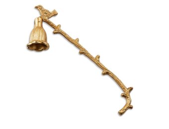 Gold Bird on Twig Candle Snuffer