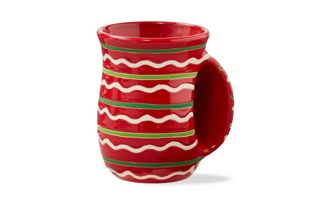 Red Festive Stripe Handwarmer