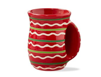 Red Festive Stripe Handwarmer