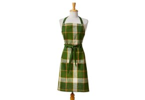 Citrus Grove Green Plaid Apron