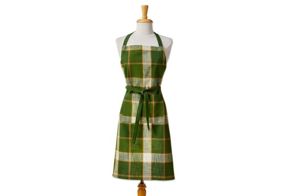 Citrus Grove Green Plaid Apron