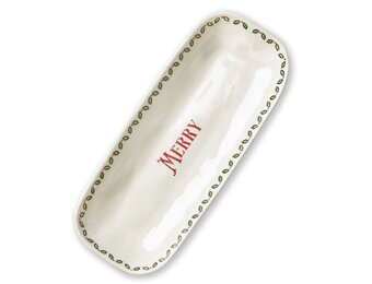 Merry Rectangular Platter
