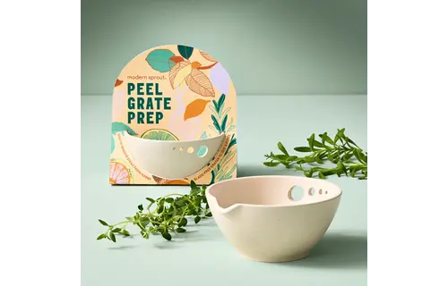 Peel, Grate + Prep Dish