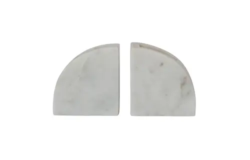 Marble Bookends w/ Compartments