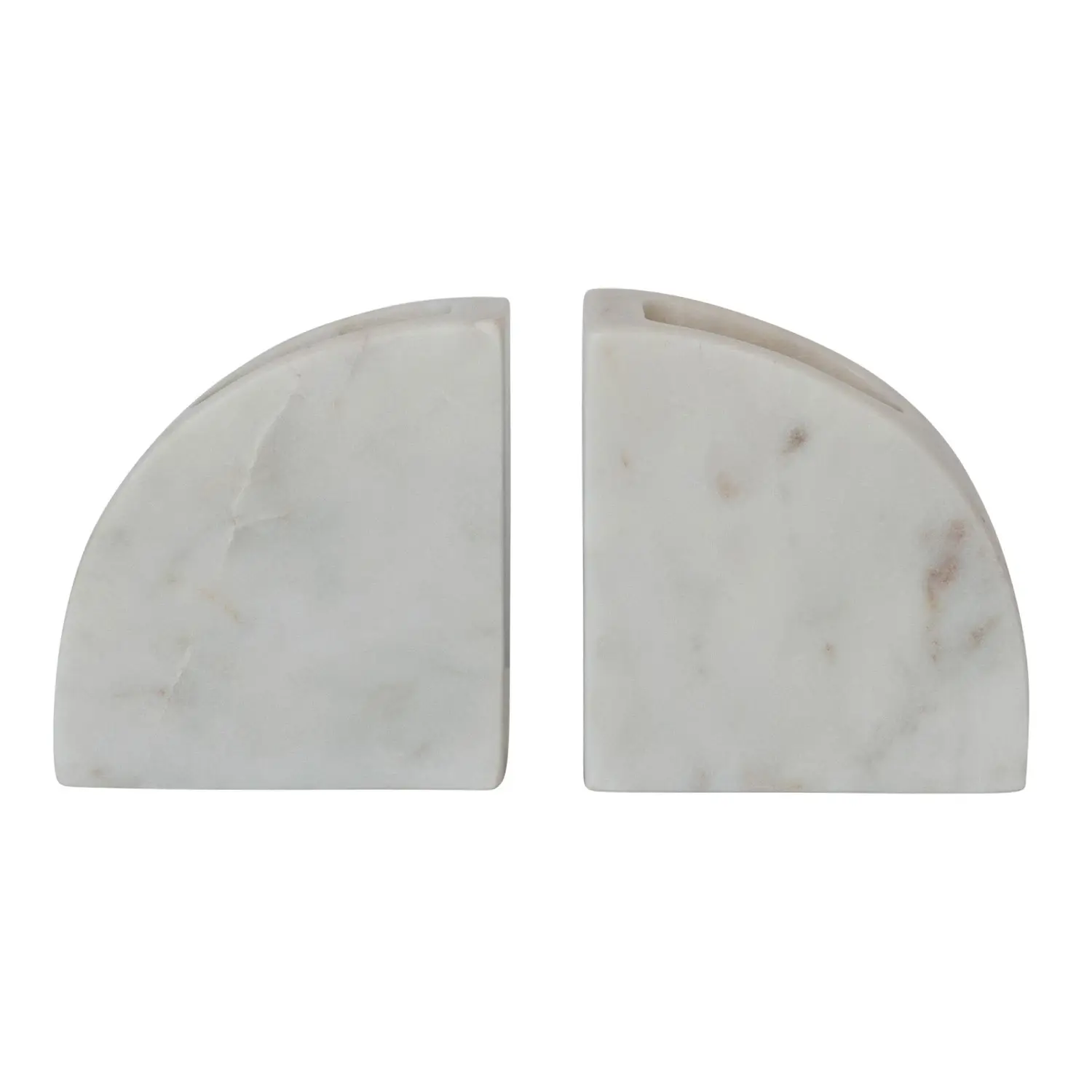 Marble Bookends w/ Compartments
