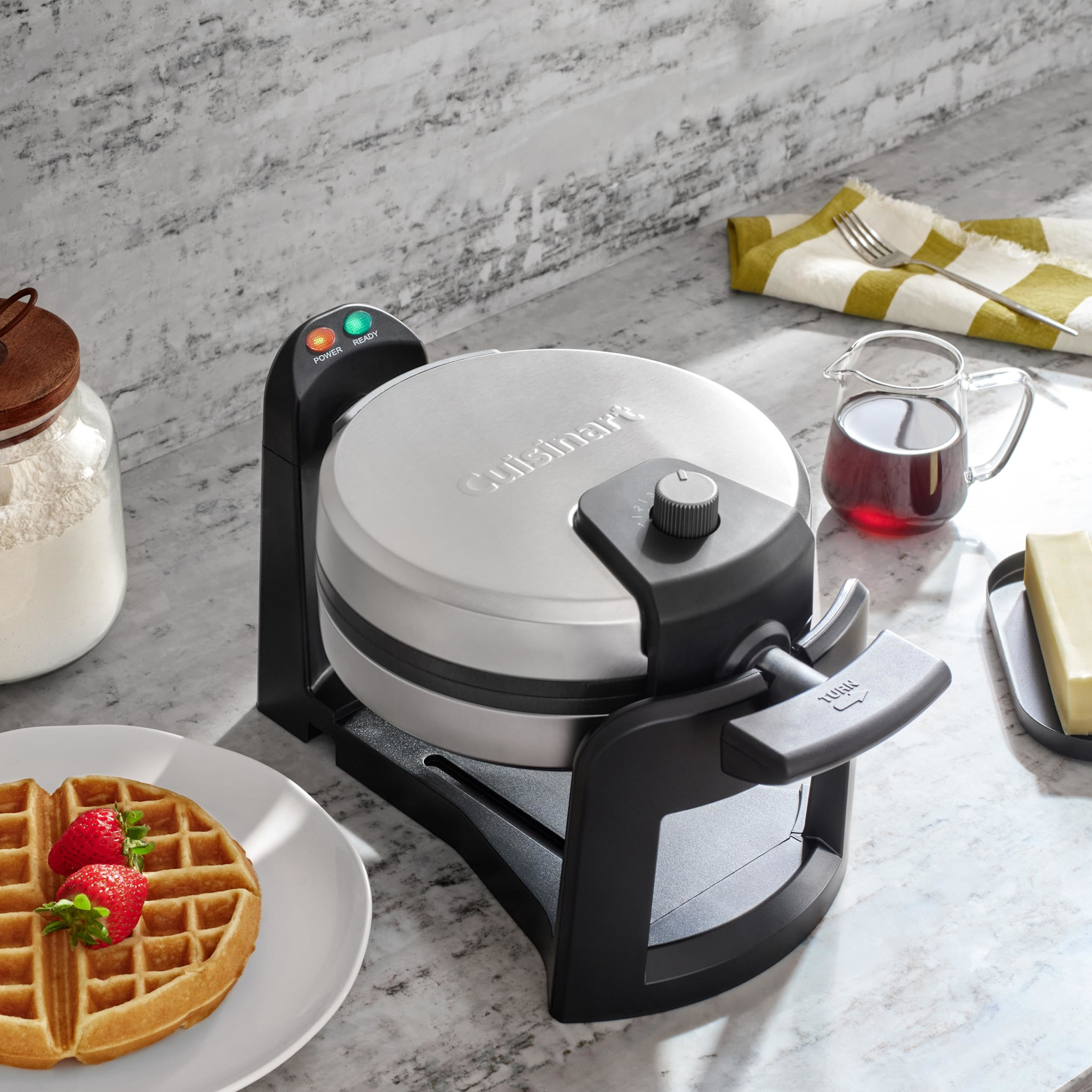 Waffle Maker Belgian Flip - Single