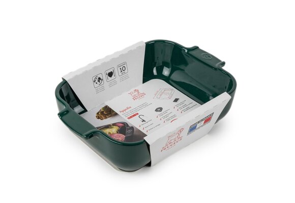 Appolia Rectangular Baker 12.5" Forest Green
