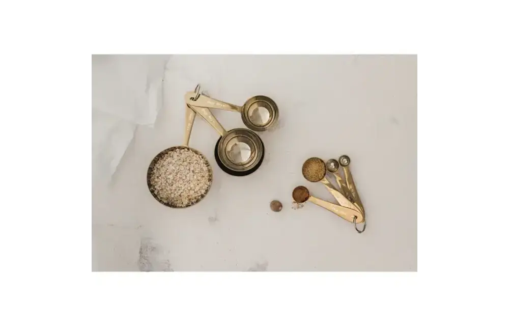 Gold Measuring Cup S/4