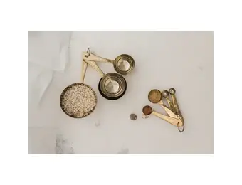 Gold Measuring Cup S/4