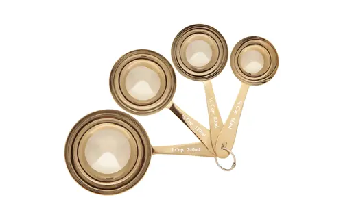 Gold Measuring Cup S/4
