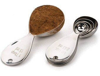 Measuring Spoon Set Teardrops S/5
