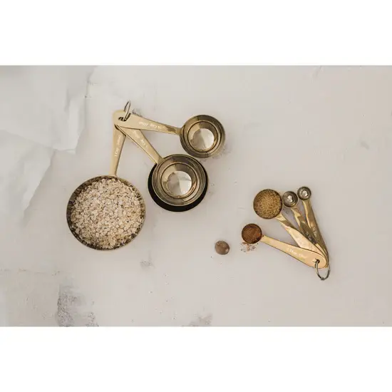 Gold Measuring Spoons S/4