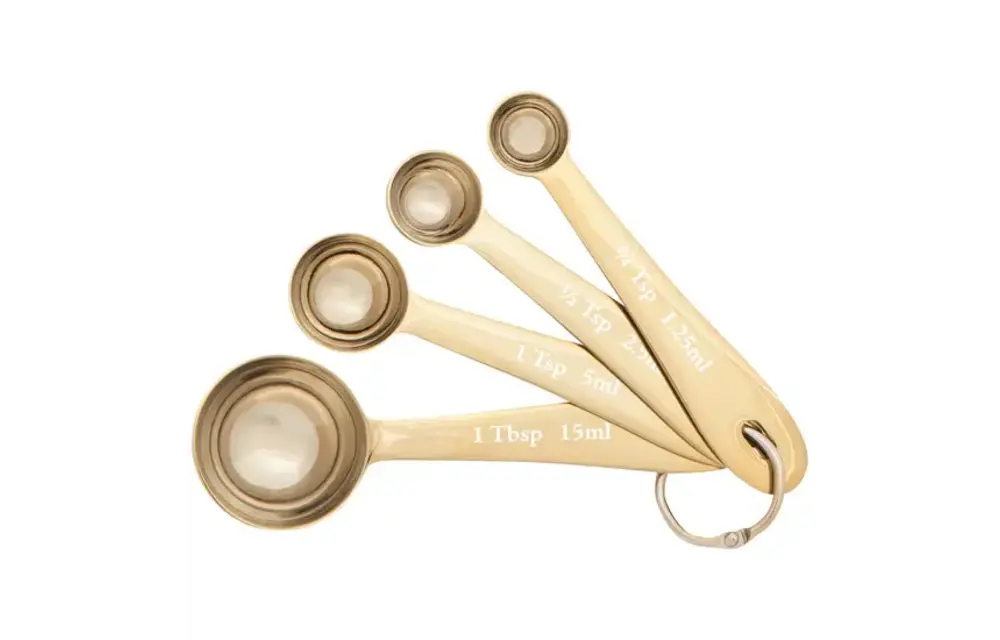 Gold Measuring Spoons S/4
