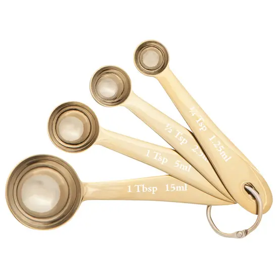 Gold Measuring Spoons S/4