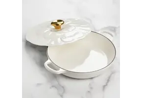 Signature Petal Braiser 2.25 Qt White