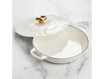 Signature Petal Braiser 2.25 Qt White