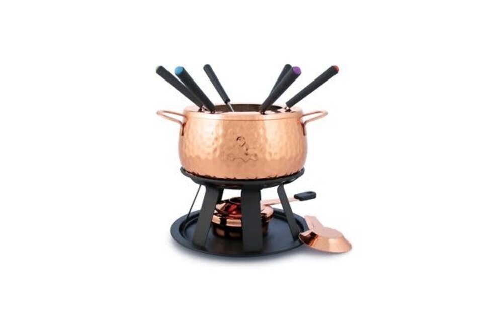 Biel 11PC Copper Fondue Set