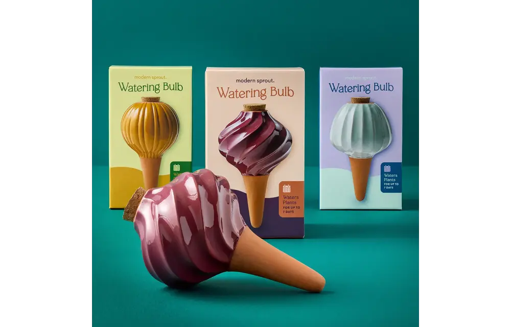 Terracotta Watering Bulb - Plum