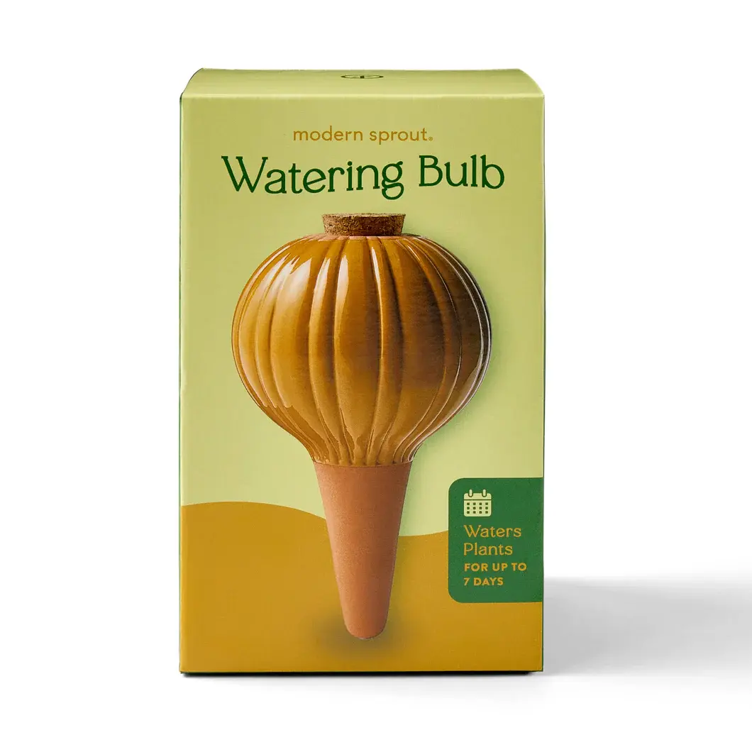 Terracotta Watering Bulb - Mustard