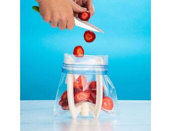 Bag Well Sealable Bag Holder Quart