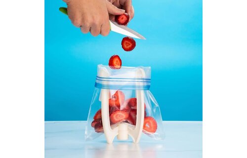 Bag Well Sealable Bag Holder Quart