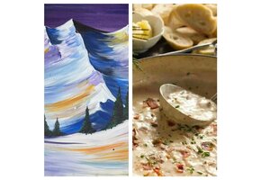 01/16/26 Canvas and Chowder - Mountain Majesty 6PM