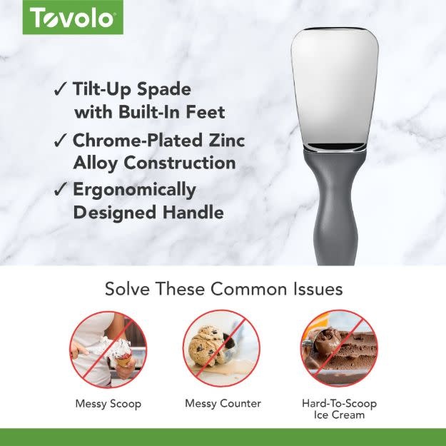 Tilt Up Ice Cream Spade - Charcoal