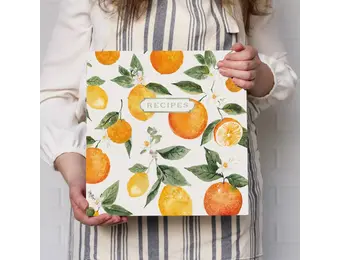 3-Ring Recipe Binder in Citrus