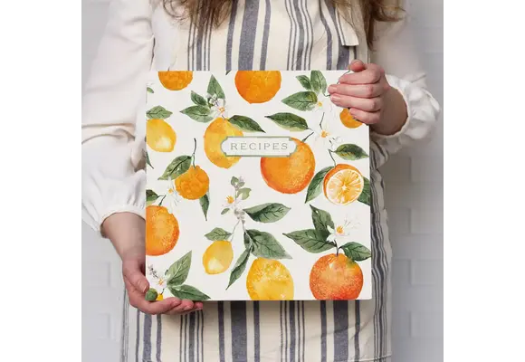 3-Ring Recipe Binder in Citrus