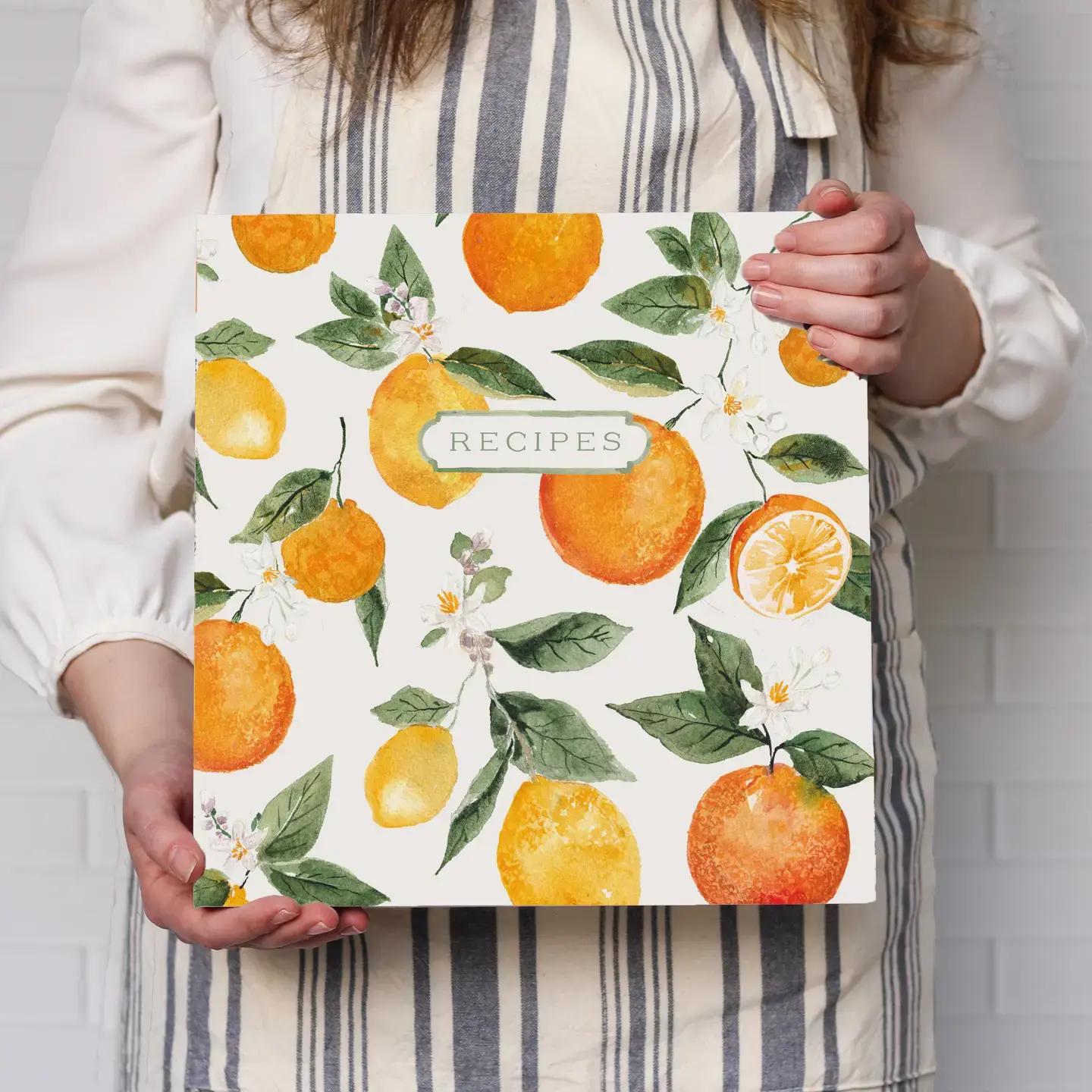 3-Ring Recipe Binder in Citrus
