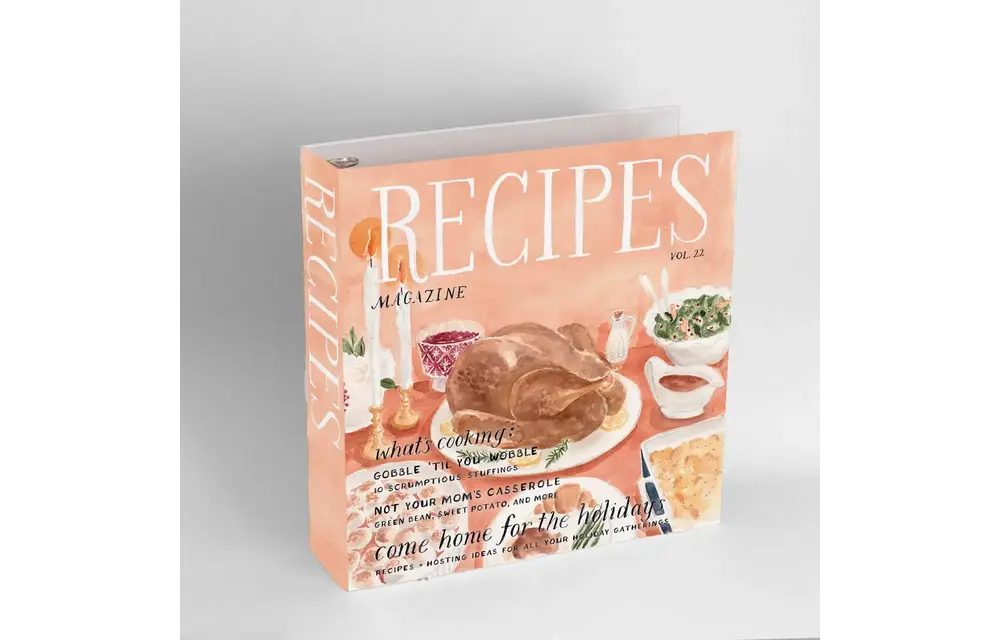 Holiday Magazine 3-Ring Recipe Binder