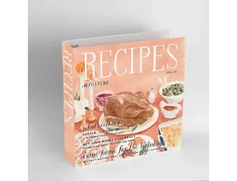 Holiday Magazine 3-Ring Recipe Binder