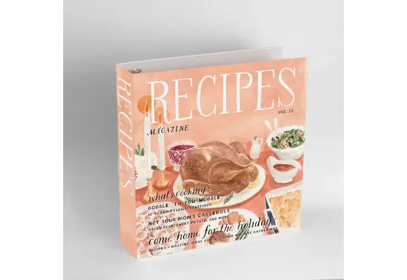 Holiday Magazine 3-Ring Recipe Binder