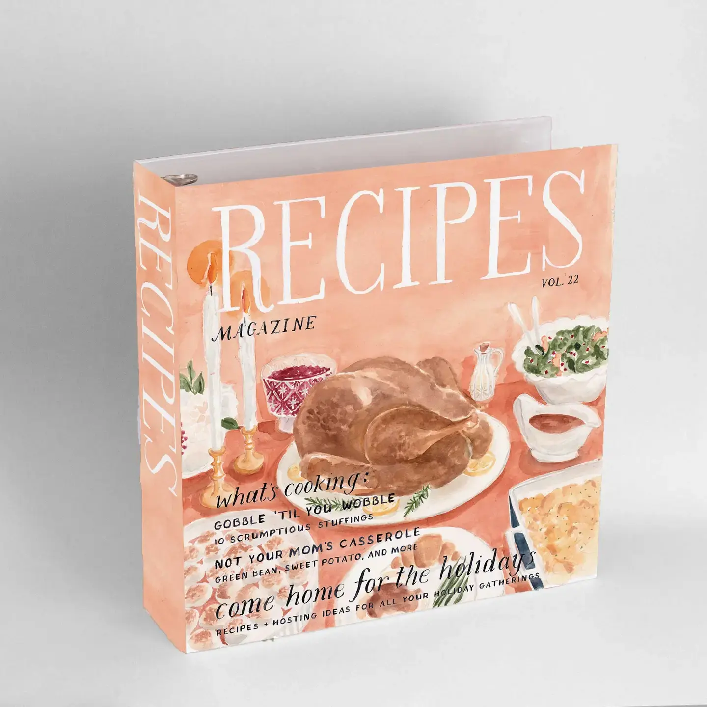 Holiday Magazine 3-Ring Recipe Binder