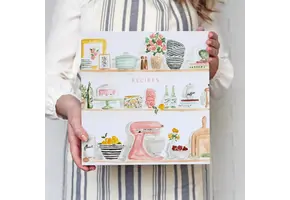 Kitchen Shelves 3-Ring Recipe Binder in Multi