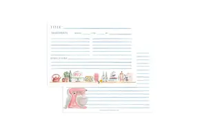 Kitchen Shelves Recipe Cards