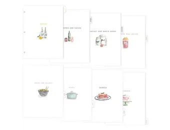 Recipe Binder Index Tab Dividers