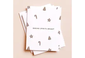 Baking Spirits Bright Christmas Card