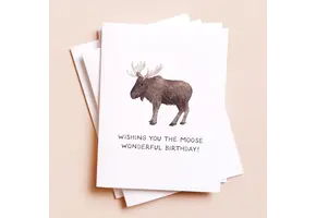 Moose Wonderful Birthday Card