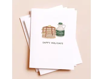 Maple Syrup Christmas Card