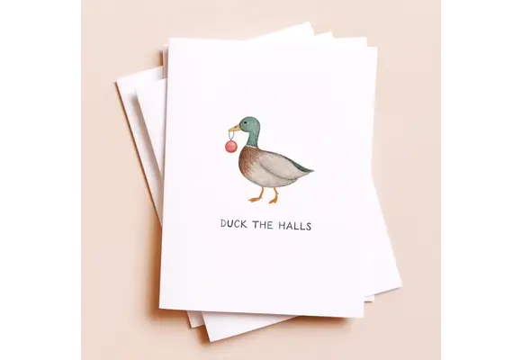 Duck the Halls Christmas Card