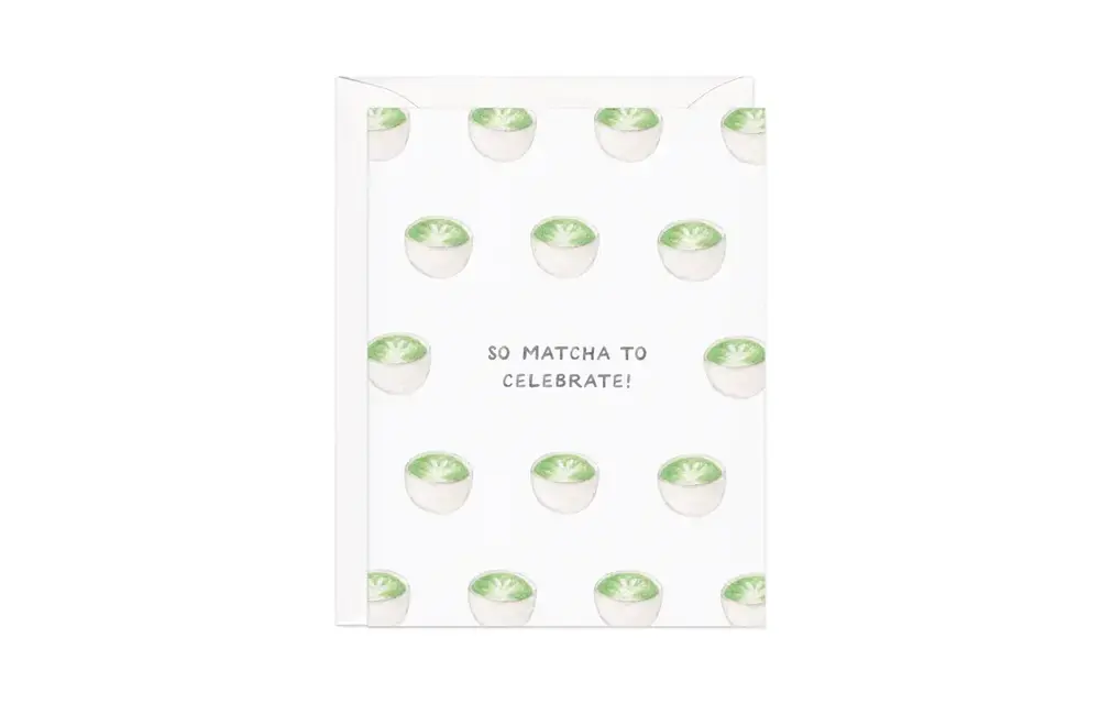 Matcha Tea Celebration Card