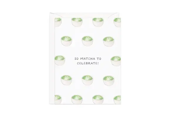 Matcha Tea Celebration Card