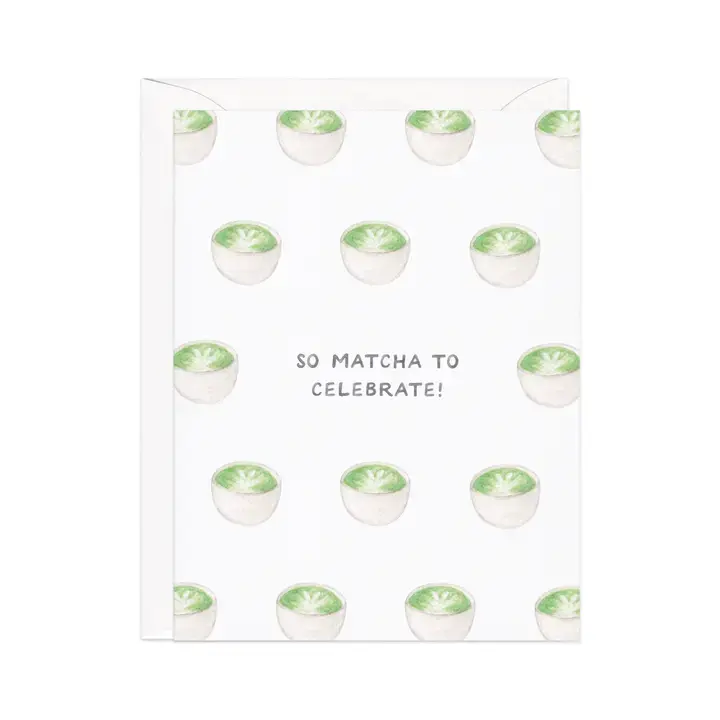 Matcha Tea Celebration Card