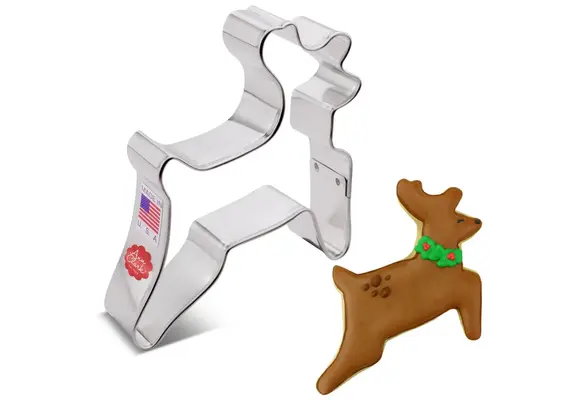 Cookie Cutter Leaping Reindeer